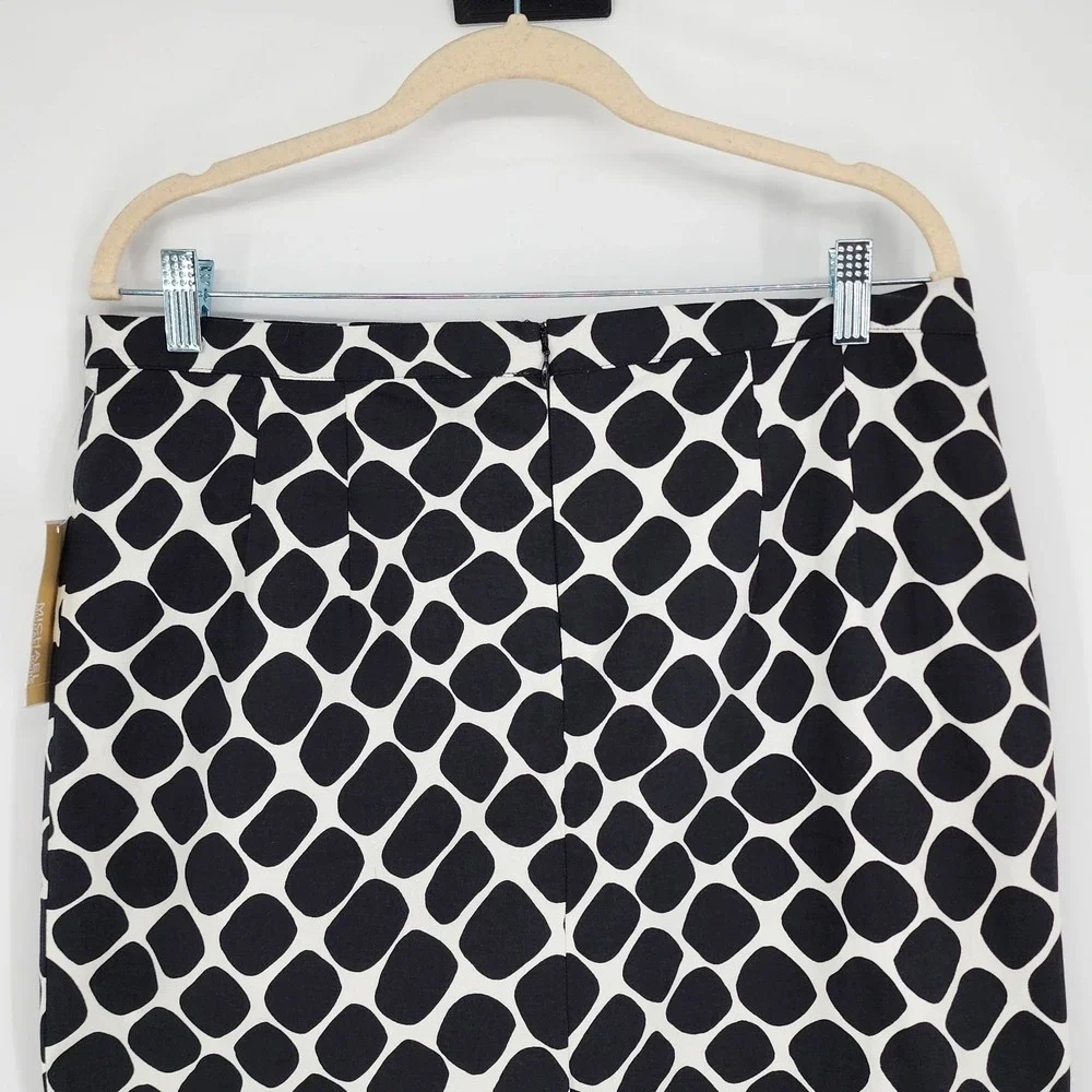 Michael Kors NWT Polka Dot Skirt Size 12 Old Money Minimalist Designer Career